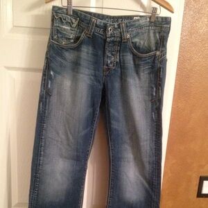 Men's Distressed Guess Denim Jeans